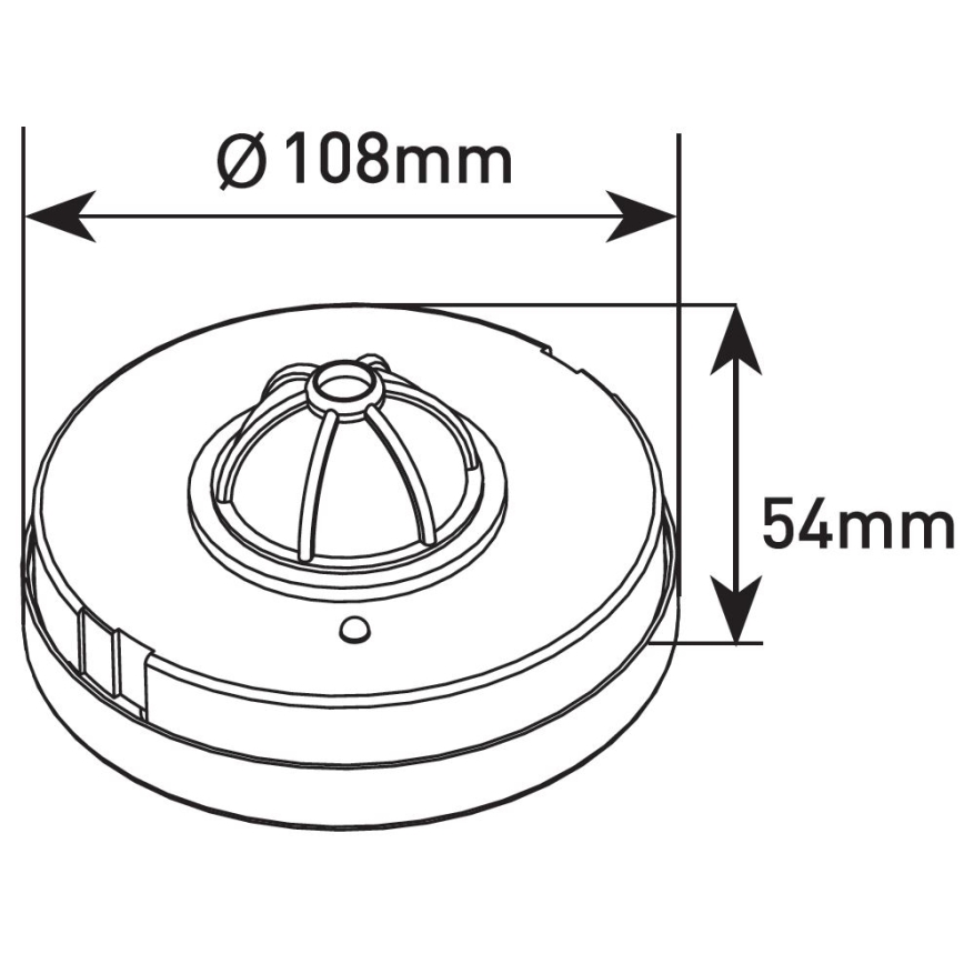 Sensor de movimento PIR 1200W/230V