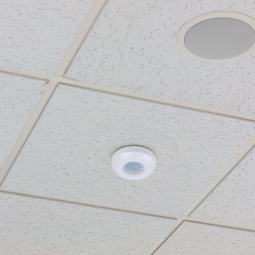 Sensor de movimento por infravermelhos 360° 200W/230V branco