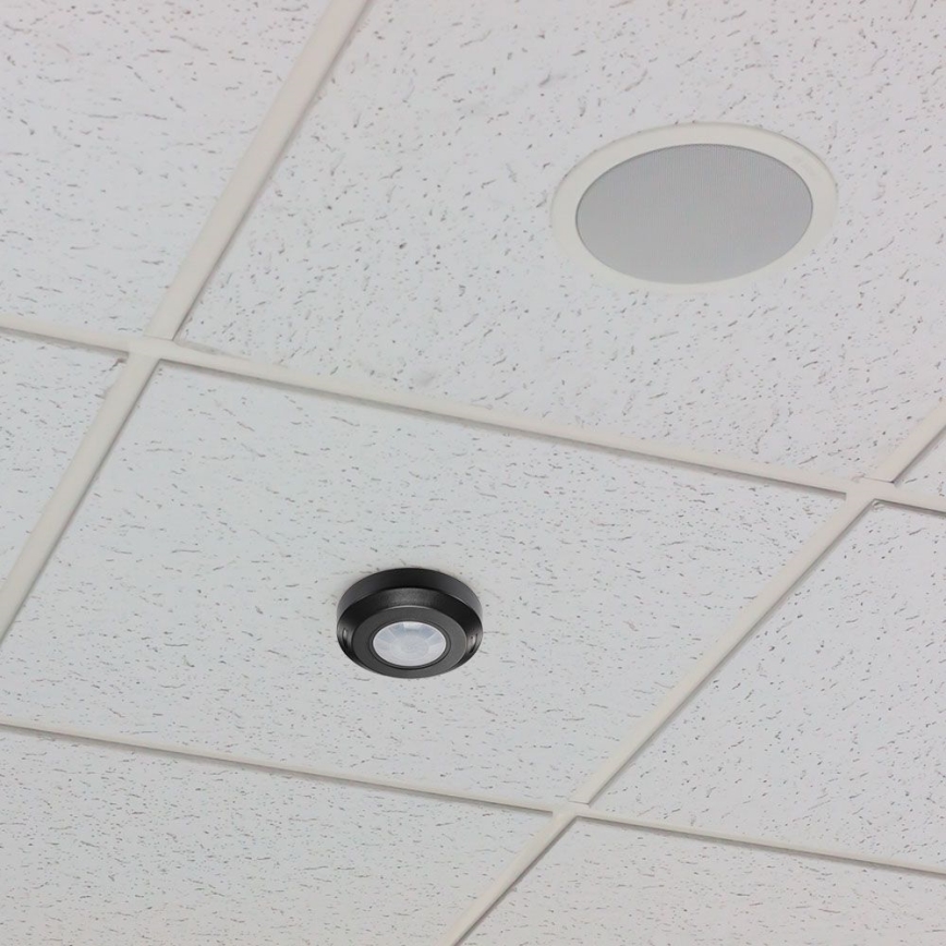 Sensor de movimento por infravermelhos 360° 200W/230V preto