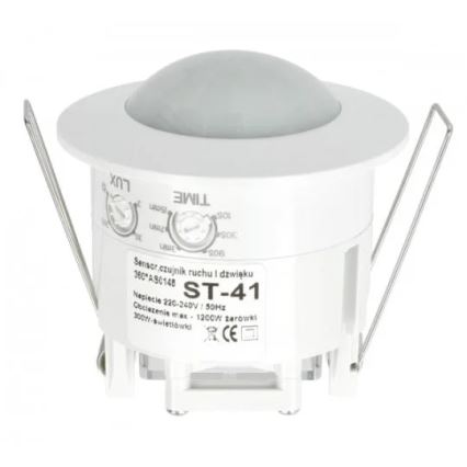 Sensor de movimento ST41 360 ° branco