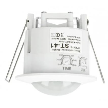 Sensor de movimento ST41 360 ° branco