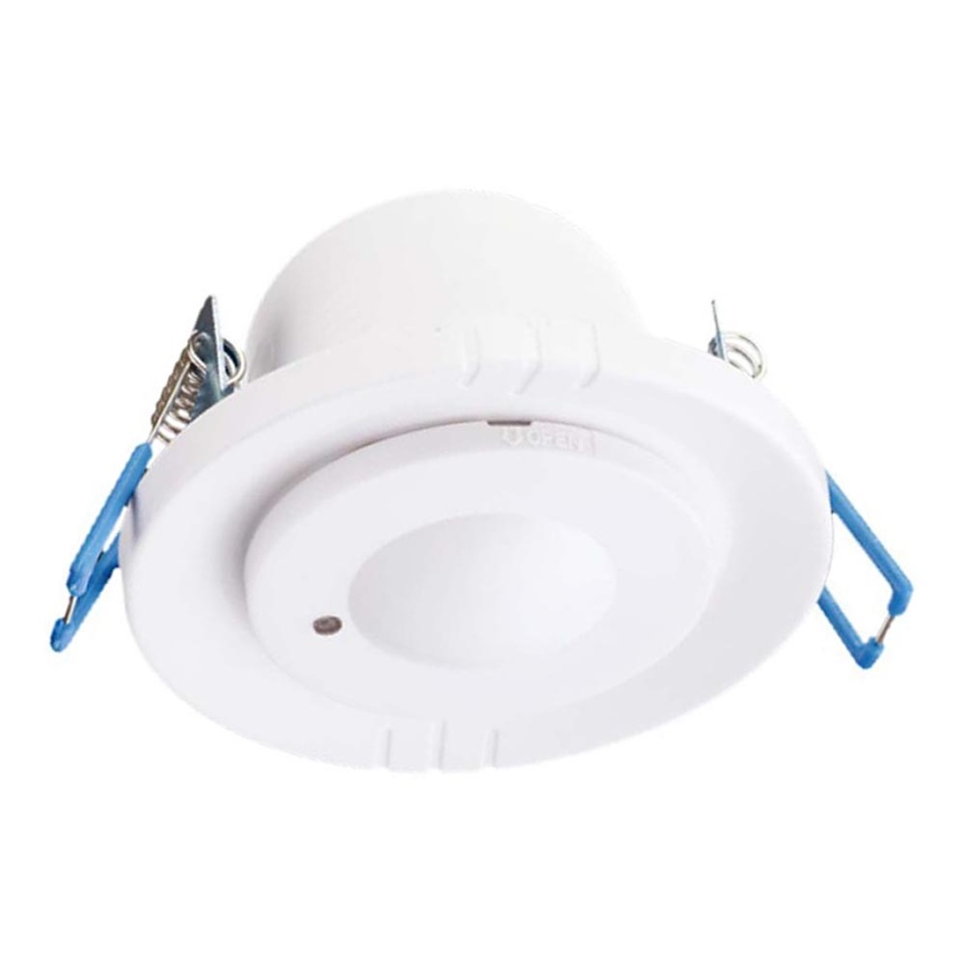 Sensor embutido de movimento por microondas 360° 230V branco