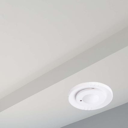 Sensor embutido de movimento por microondas 360° 230V branco