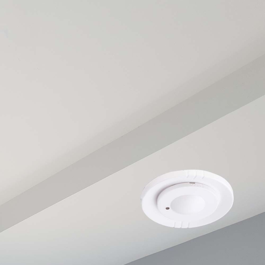 Sensor embutido de movimento por microondas 360° 230V branco