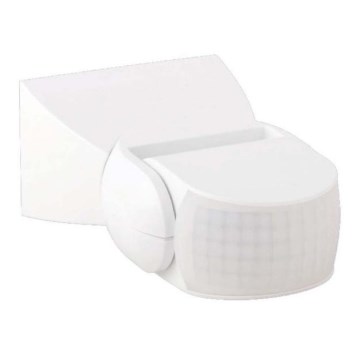 Sensor exterior de movimento por infravermelhos 180° 230V IP65 branco