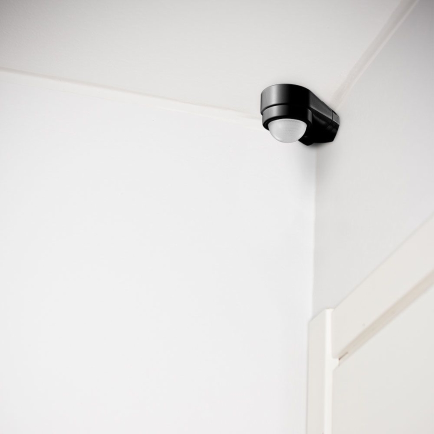 Sensor exterior de movimento por infravermelhos 240° 600W/230V IP65 preto