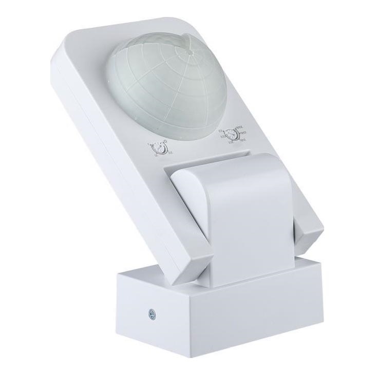 Sensor exterior de movimento por infravermelhos 360° 1000W/230V IP65 branco