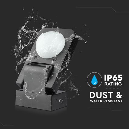 Sensor exterior de movimento por infravermelhos 360° 1000W/230V IP65 preto
