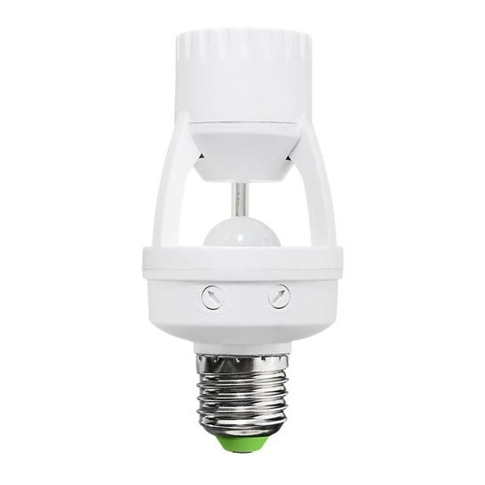 Sensor PIR para lâmpada branca E27