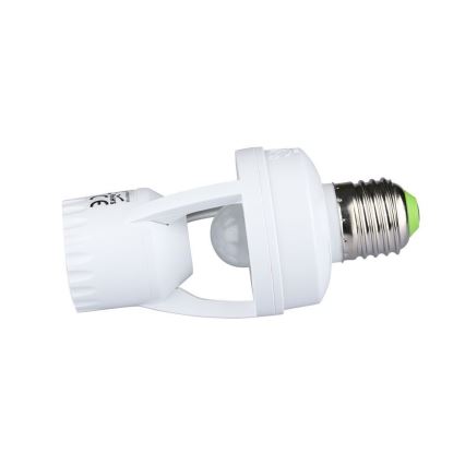 Sensor PIR para lâmpada E27 branco