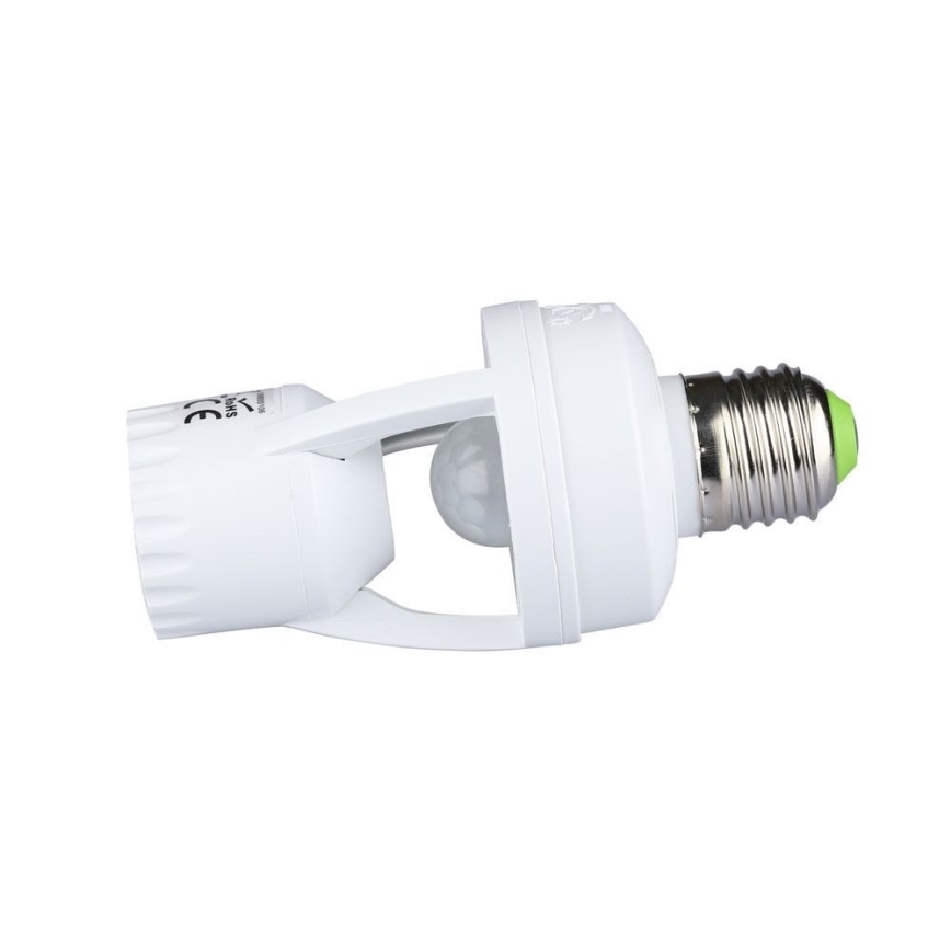 Sensor PIR para lâmpada E27 branco