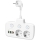 Separador de tomadas com interruptor LINEA 2x230V + 4xUSB A/C SCHUKO branco
