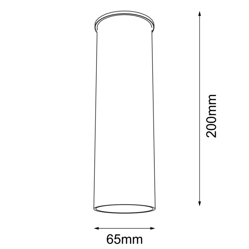 Shilo - Foco 1xGU10/15W/230V 20 cm preto