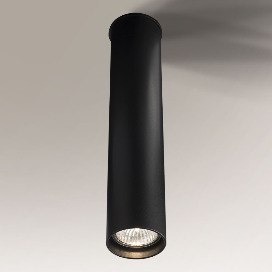 Shilo - Iluminação de teto 1xGU10/15W/230V 30 cm preta