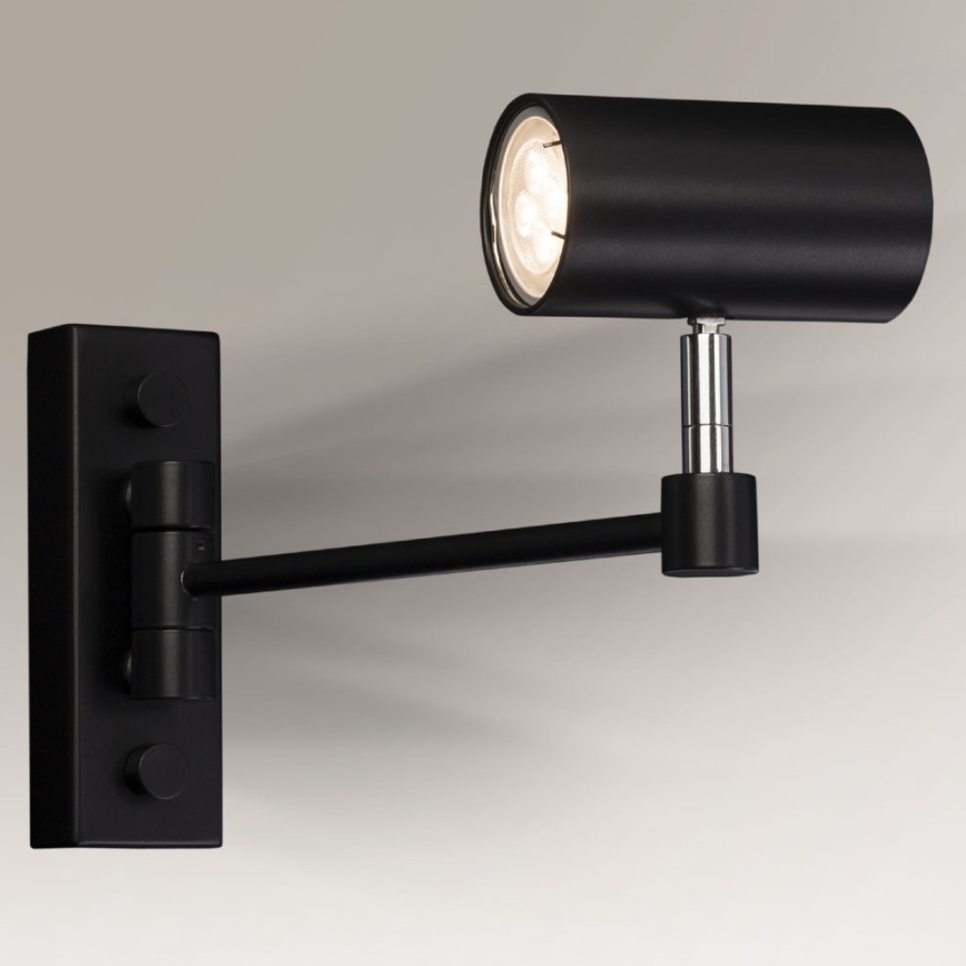 Shilo - Candeeiro de parede 1xGU10/15W/230V preto