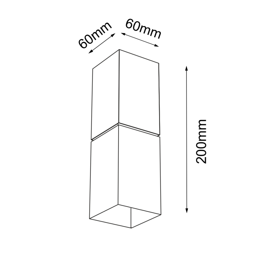 Shilo  - Iluminação de parede 1xG9/10W/230V preta
