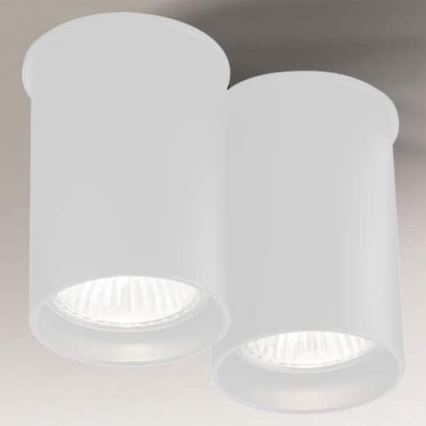 Shilo - Foco 2xGU10/15W/230V 9 cm branco