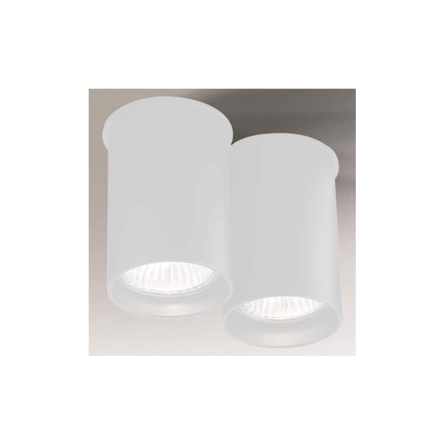 Shilo - Foco 2xGU10/15W/230V 9 cm branco