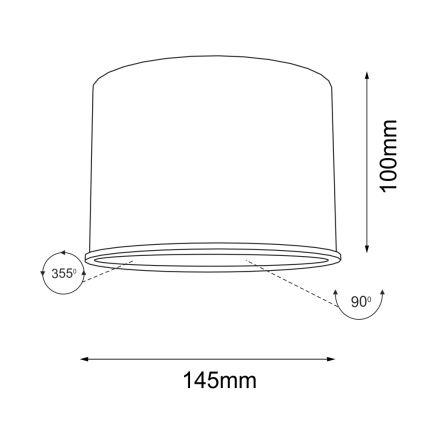 Shilo - Foco 1xGU10/15W/230V branco