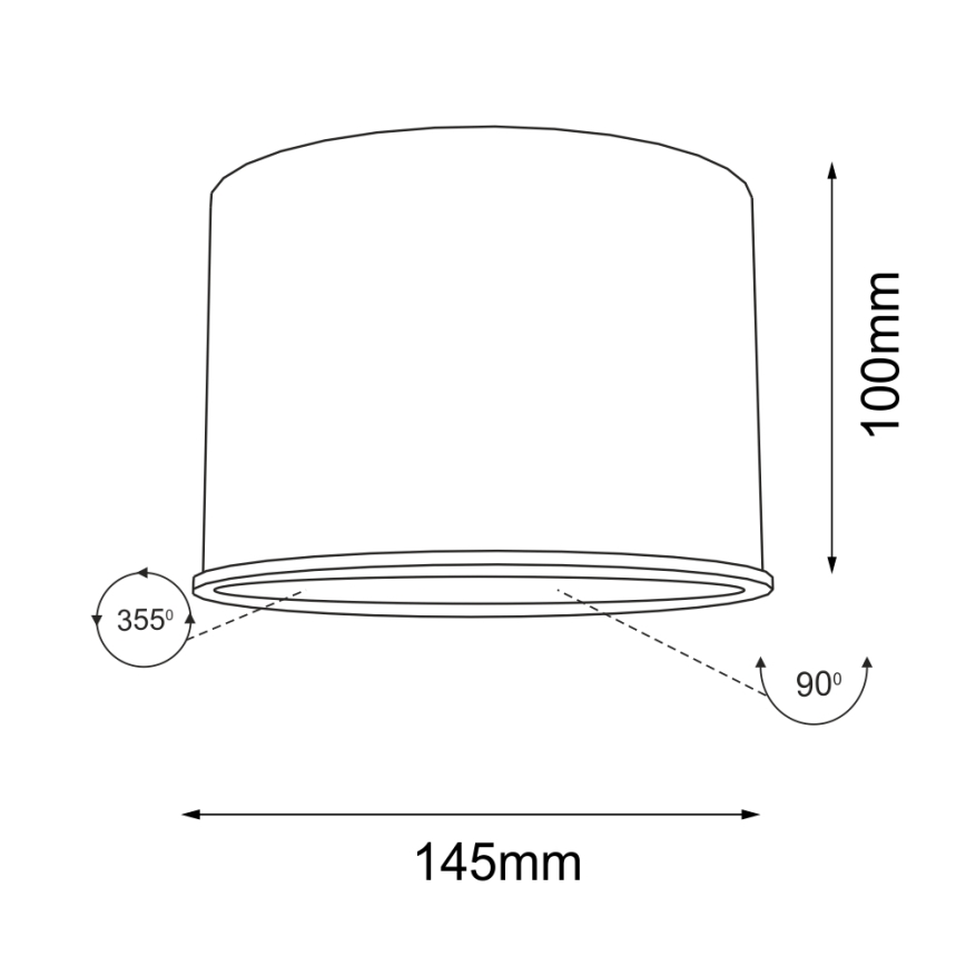 Shilo - Foco 1xGU10/15W/230V branco