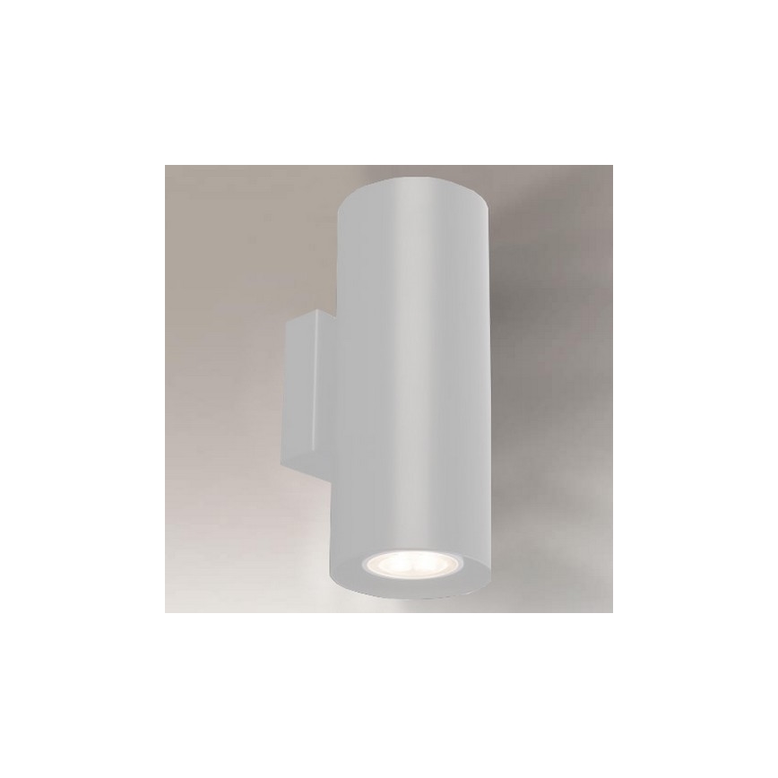 Shilo - Iluminação de parede 2xGU10/15W/230V branca