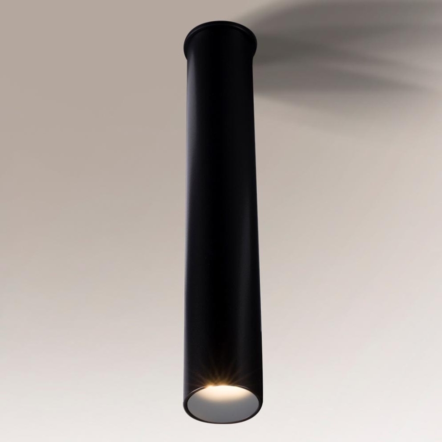 Shilo - Iluminação de teto de casa de banho 1xGU10-MR11/15W/230V IP44 preta