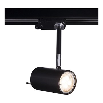 Shilo - Foco de sistema de carril 1xGU10/15W/230V preto