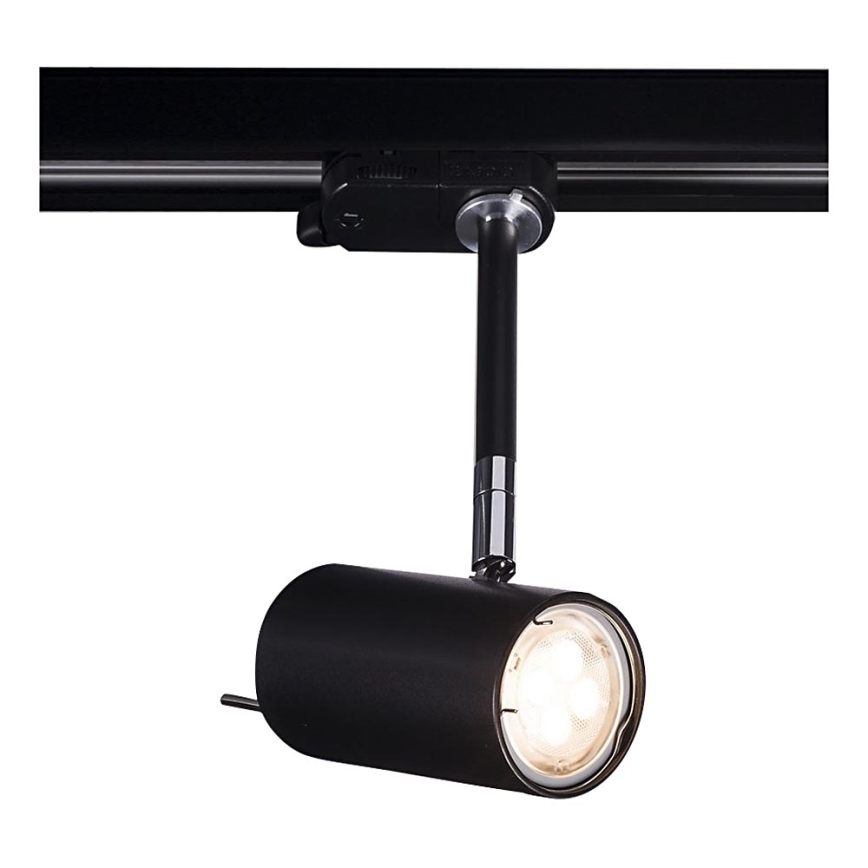 Shilo - Foco de sistema de carril 1xGU10/15W/230V preto