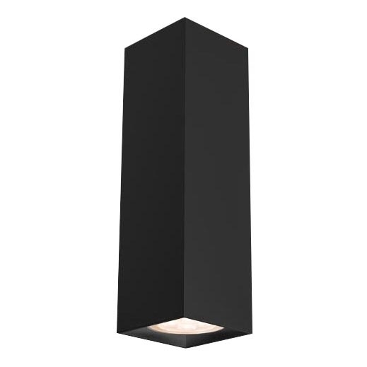 Shilo - Iluminação de parede 2xGU10/15W/230V preta