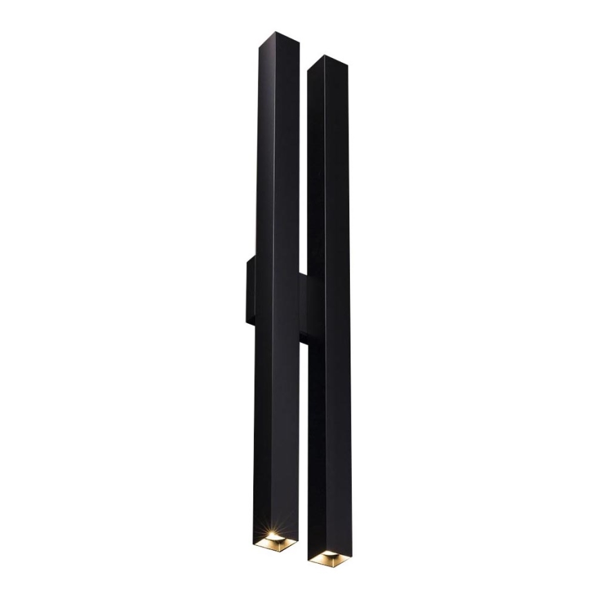 Shilo - Iluminação de parede 4xGU10/15W/230V preta