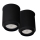 Shilo - Iluminação de teto 2xGU10/15W/230V preta