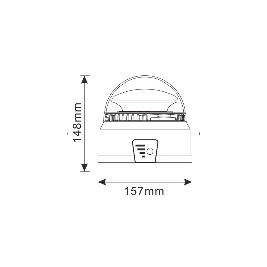 Sinalizador de aviso LED LED/12-24V IP65 + comando