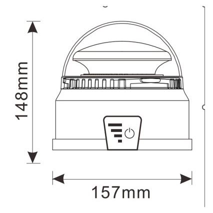 Sinalizador de aviso LED LED/12-24V IP65