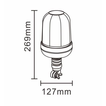 Sinalizador de aviso LED LED/12-24V IP66