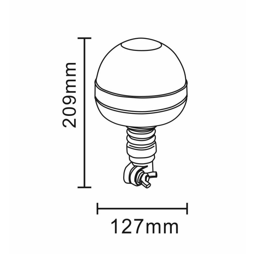 Sinalizador de aviso LED LED/12-24V IP66