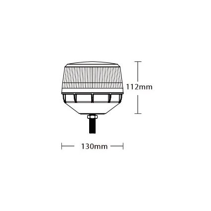 Sinalizador de aviso LED LED/12-24V IP67