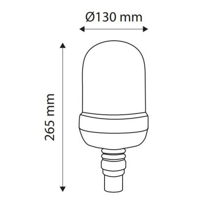 Sinalizador de aviso LED LIGHT LED H1/12-24V