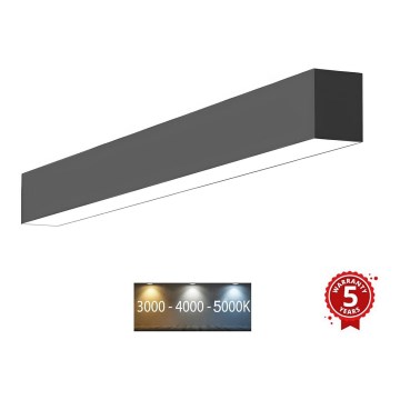 Sinclair - Iluminação de teto LED LSM LED/20W/230V 3000K/4000K/5000K 60 cm preto