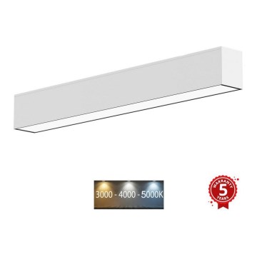 Sinclair - Iluminação de teto LED LSM LED/40W/230V 3000K/4000K/5000K 120 cm prateado