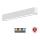 Sinclair - Iluminação de teto LED LSM LED/40W/230V 3000K/4000K/5000K 120 cm prateado