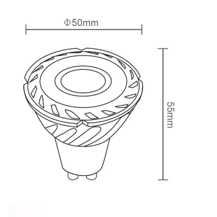 Sinclair - Lâmpada LED GU10/5W/230V 4000K