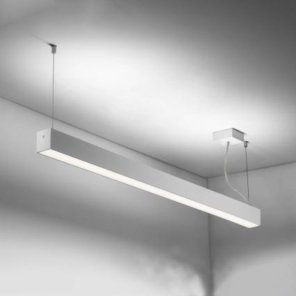 Sinclair - Iluminação de teto LED LSM LED/40W/230V 3000K/4000K/5000K 120 cm prateado