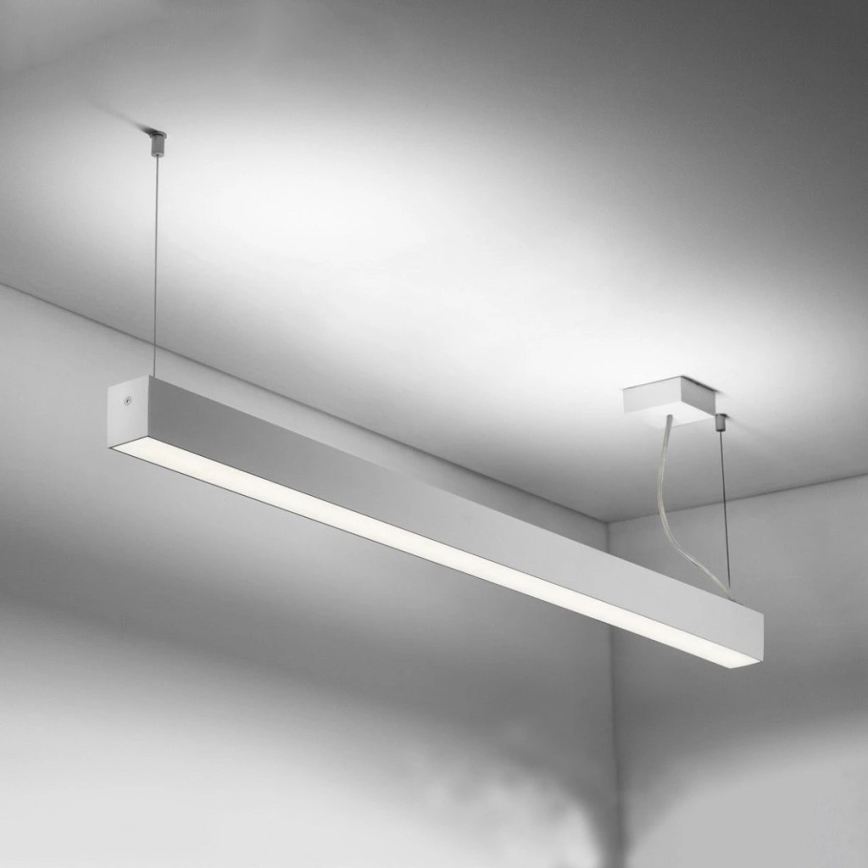 Sinclair - Iluminação de teto LED LSM LED/40W/230V 3000K/4000K/5000K 120 cm prateado
