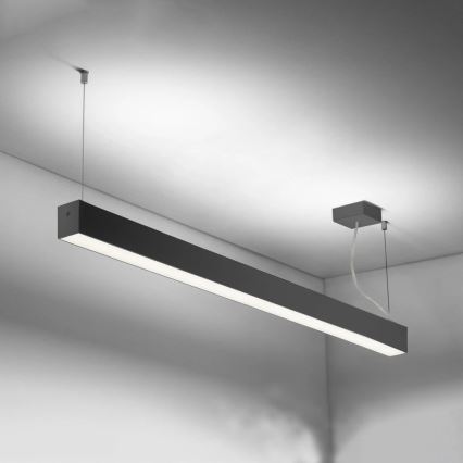 Sinclair - Iluminação de teto LED LSM LED/40W/230V 3000K/4000K/5000K 120 cm preto