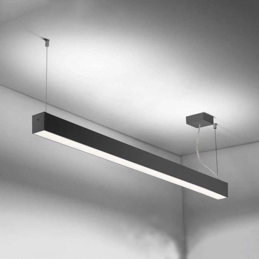 Sinclair - Iluminação de teto LED LSM LED/40W/230V 3000K/4000K/5000K 120 cm preto