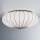 SIRU - Iluminação de teto GIOVE 3xE27/60W/230V diâmetro 48 cm cromado mate/branco Vidro veneziano