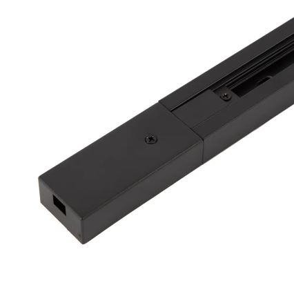 Sistema de calha monofásico de 1 m, preto
