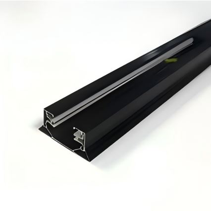 Sistema de calha monofásico de 1 m, preto