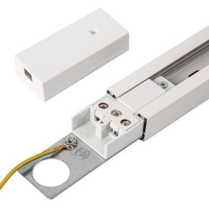 Sistema de carril monofásico TRACK 1 m branco