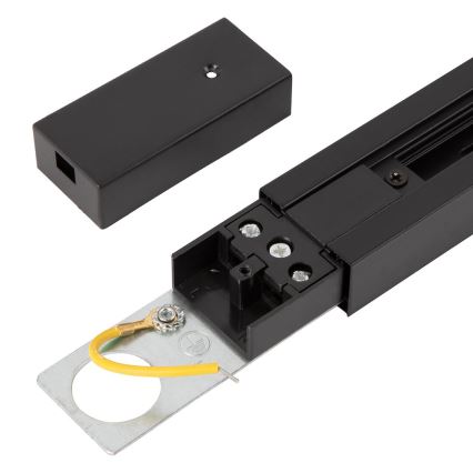 Sistema de carril monofásico TRACK 2 m preto